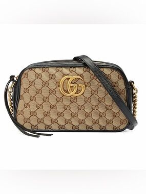 Gucci GG canvas marmont small shoulder bag